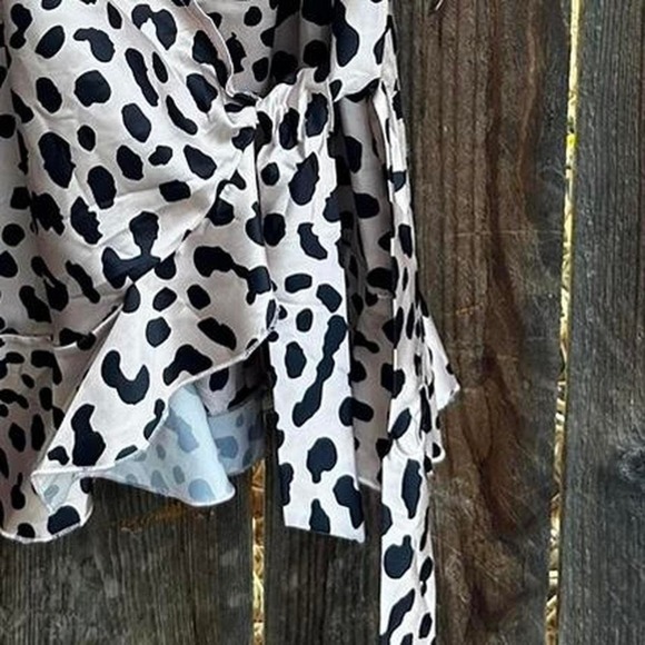 Princess Polly Cheetah Wrap Sundress Size US 8 Bodycon Mini Dress - Picture 8 of 8